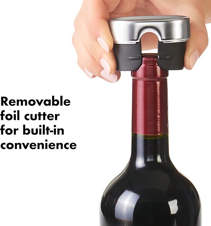 Korķviļķis OXO Steel Winged Corkscrew With Removable Foil Cutter 3113400 - DomoTehnika
