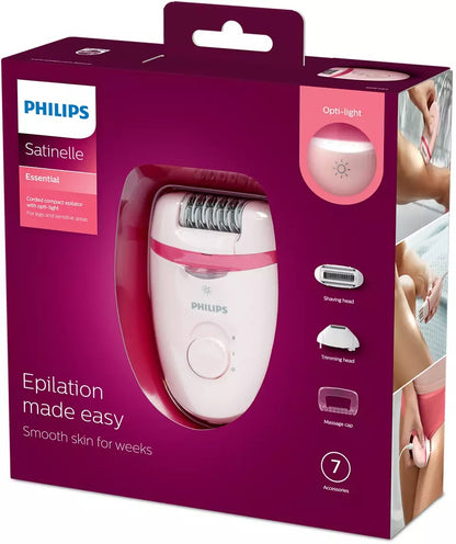 PHILIPS Satinelle Essentia Kompaktais epilators  ar vadu BRE285/00