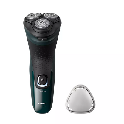 Philips Shaver Series 3000X, Wet&amp; Dry skuveklis (lādējams), tumši zaļš X3002/00
