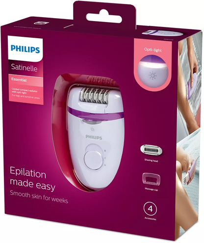 PHILIPS Satinelle Essentia Kompaktais epilators ar vadu BRE275/00