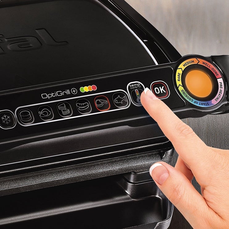 TEFAL Grils OptiGrill+, 2000W, 600cm2, melns GC714834