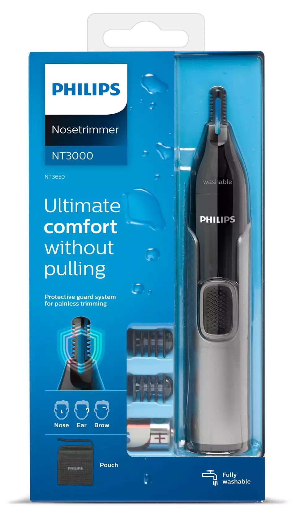 PHILIPS Mikrotrimmeris sejas apmatojuma  kopšanai NT3650/16