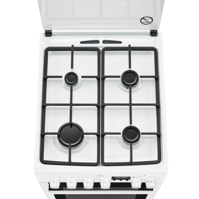 AEG gāzes plīts ar elektrisko cepeškrāsni CKB56490BW
