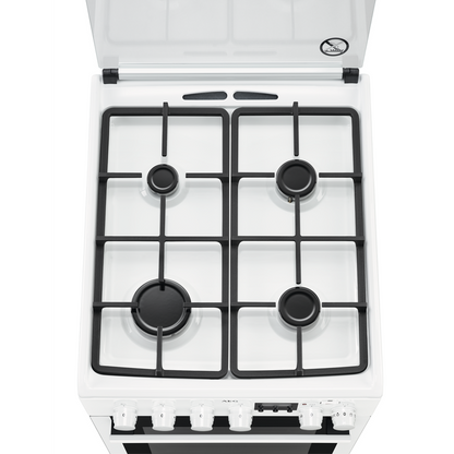 AEG gāzes plīts ar elektrisko cepeškrāsni CKB56490BW