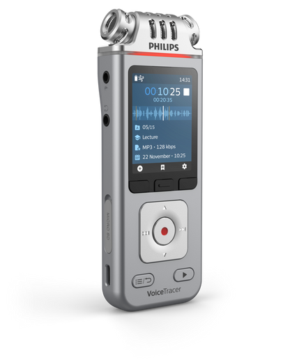 PHILIPS diktafons, 8GB, hroma/sudraba DVT4110