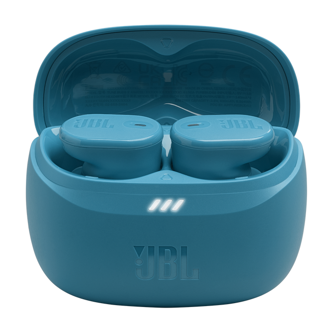 JBL Tune Buds 2 bezvadu austiņas ar aktīvo trokšņu slāpēšanu, zilas JBLTBUDS2TQE
