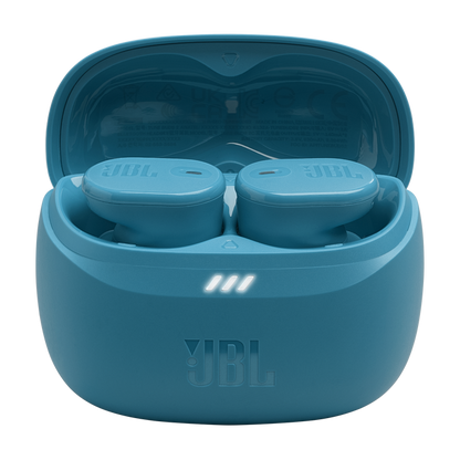 JBL Tune Buds 2 bezvadu austiņas ar aktīvo trokšņu slāpēšanu, zilas JBLTBUDS2TQE