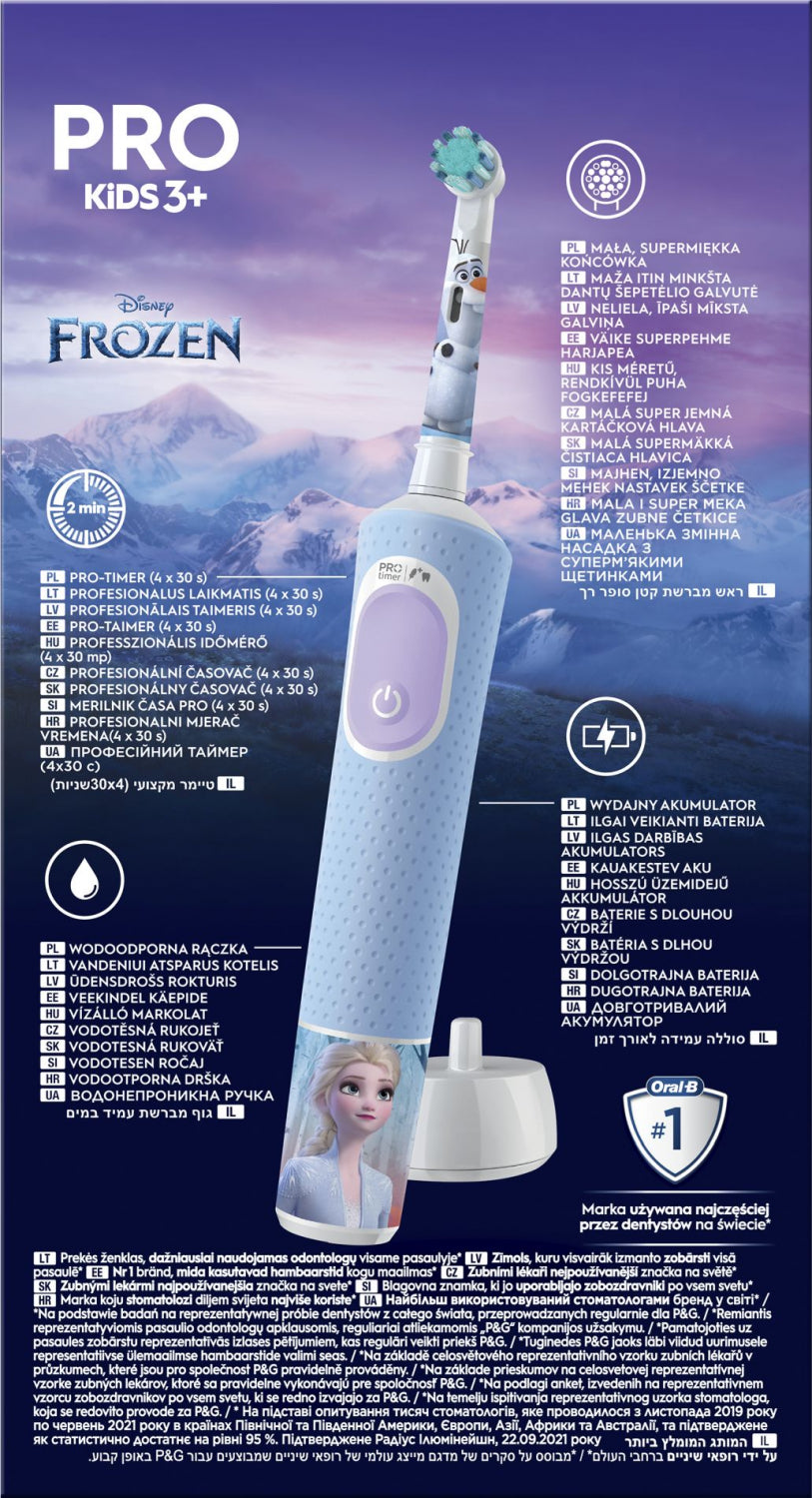 BRAUN Vitality PRO el.zobu  birste - bērnu, Frozen D 103.413.2K/Frozen
