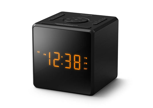 PHILIPS radio pulkstenis ar USB, melns TAR4500/10