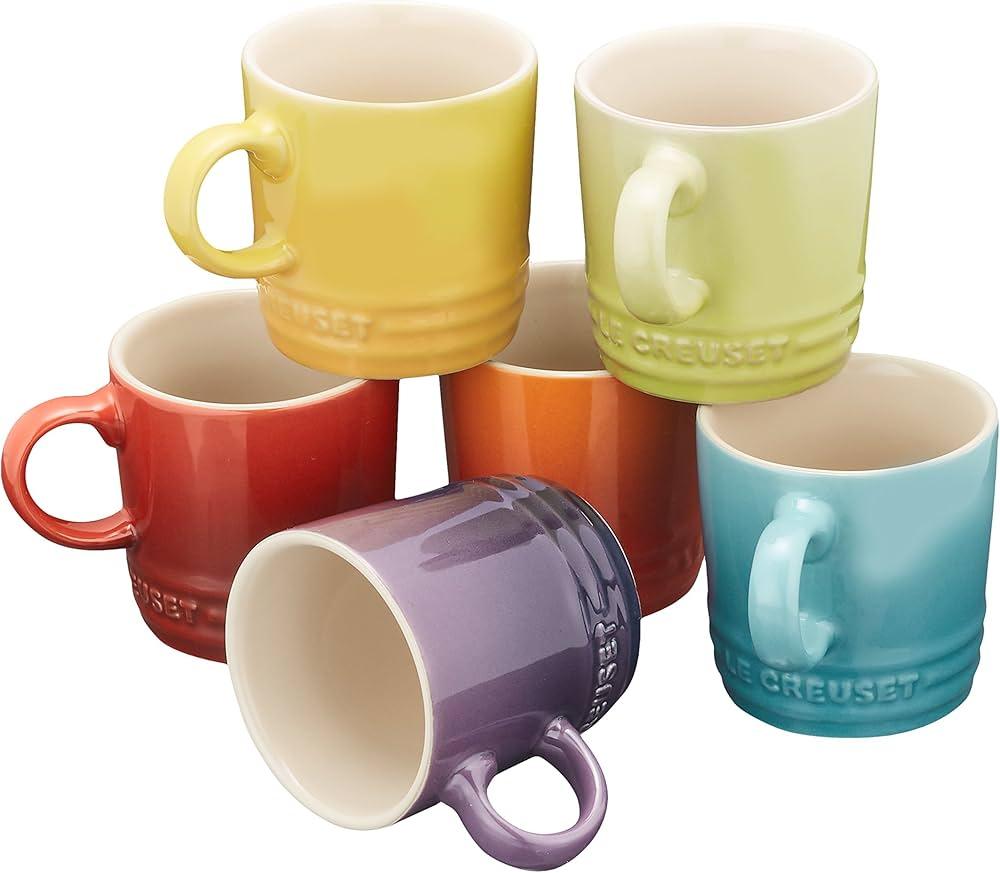 Komplekts LE CREUSET Set of 6 stoneware 350ml in different colours - DomoTehnika