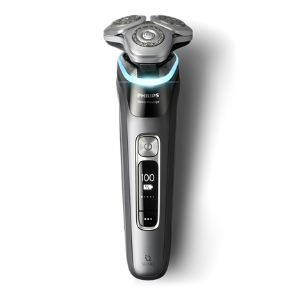 PHILIPS i9000 Prestige Ultra Elektroskuveklis mitrai/sausai skūšanai (lādējams), Tumšs šīferis XP9202/10