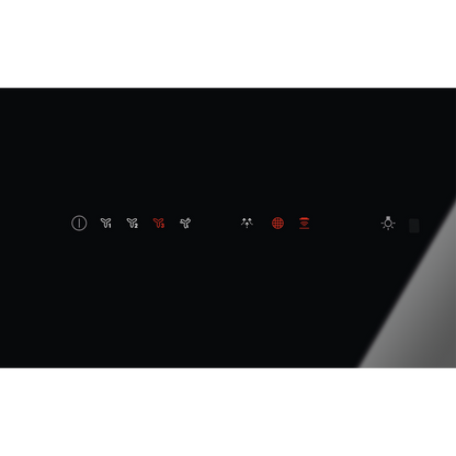 Electrolux skursteņa tipa nosūcējs, 90 cm, melns LFV419K