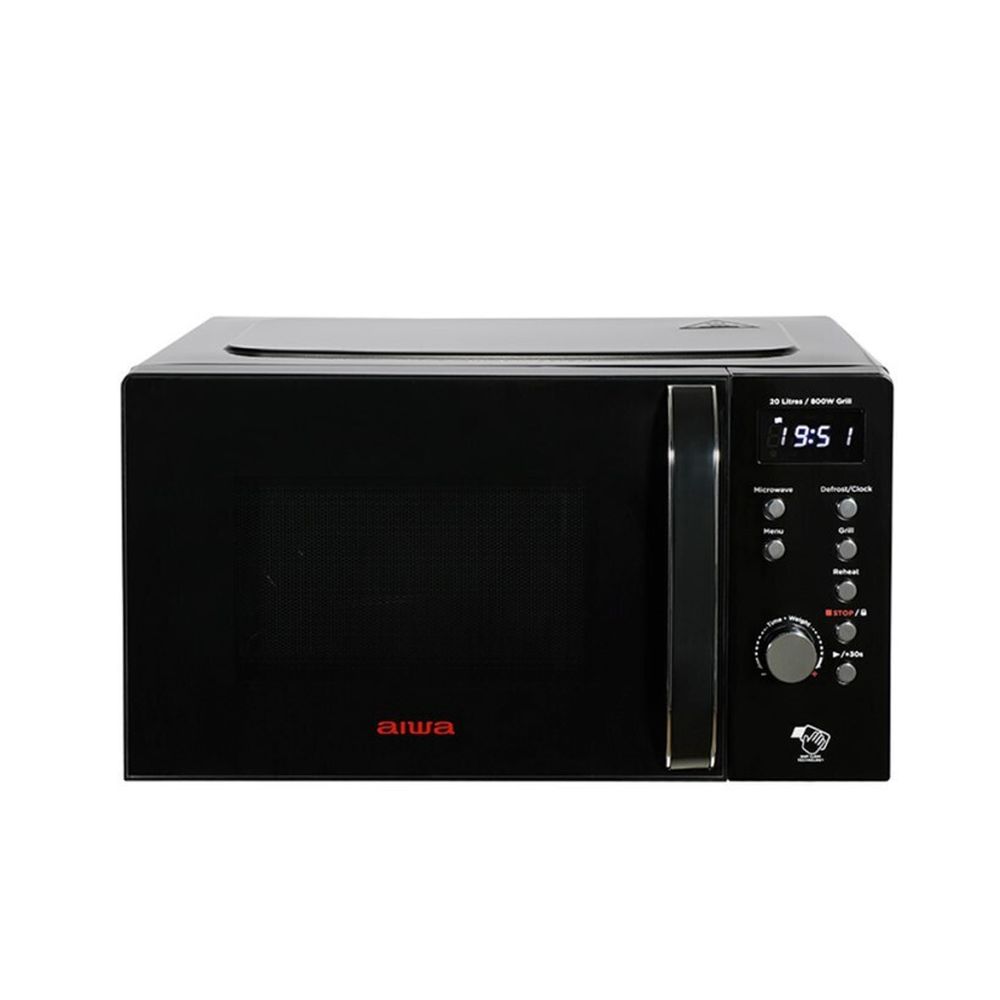 AIWA digitālā mikroviļņu krāsns ar grilu, 700W, melna AMW-202DG/BK