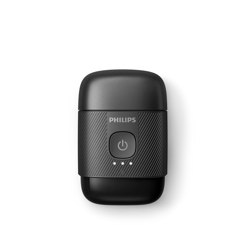 PHILIPS Shaver Series 5000 Compact elektriskais skuveklis mitrai un sausai skūšanai, melns S591/05