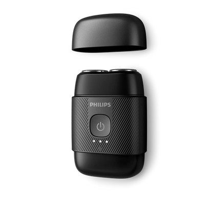 PHILIPS Shaver Series 5000 Compact elektriskais skuveklis mitrai un sausai skūšanai, melns S591/05