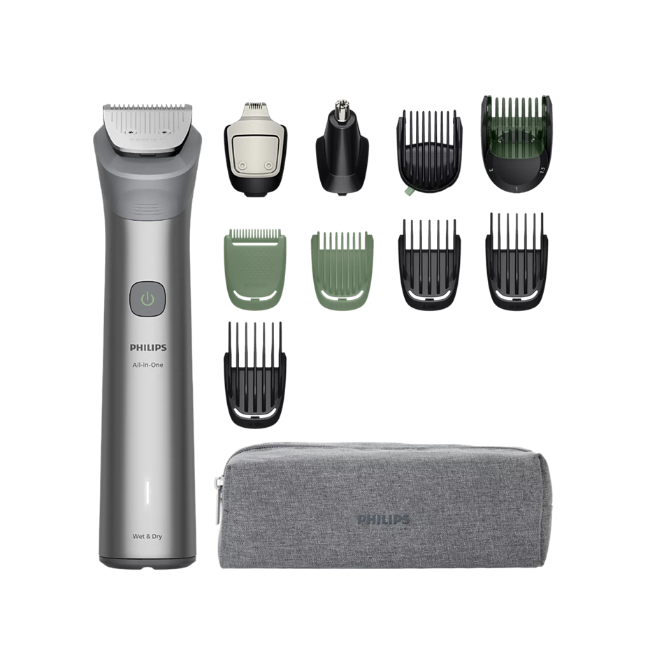 PHILIPS Multigroom series 5000 All-in-one trimmeris sejai, matiem un ķermenim, pelēks MG5941/15
