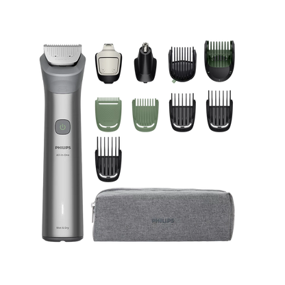 PHILIPS Multigroom series 5000 All-in-one trimmeris sejai, matiem un ķermenim, pelēks MG5941/15