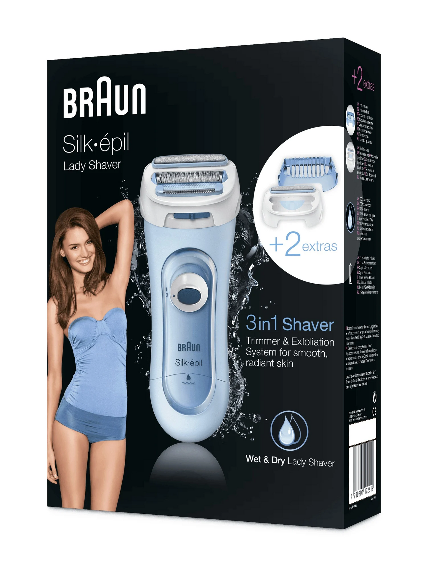 BRAUN dāmu skuveklis, gaiši zils LS 5160 WD