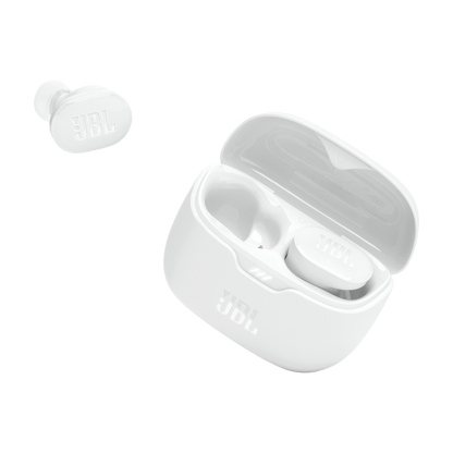JBL in-ear austiņas ar Bluetooth, baltas JBLTBUDSWHT