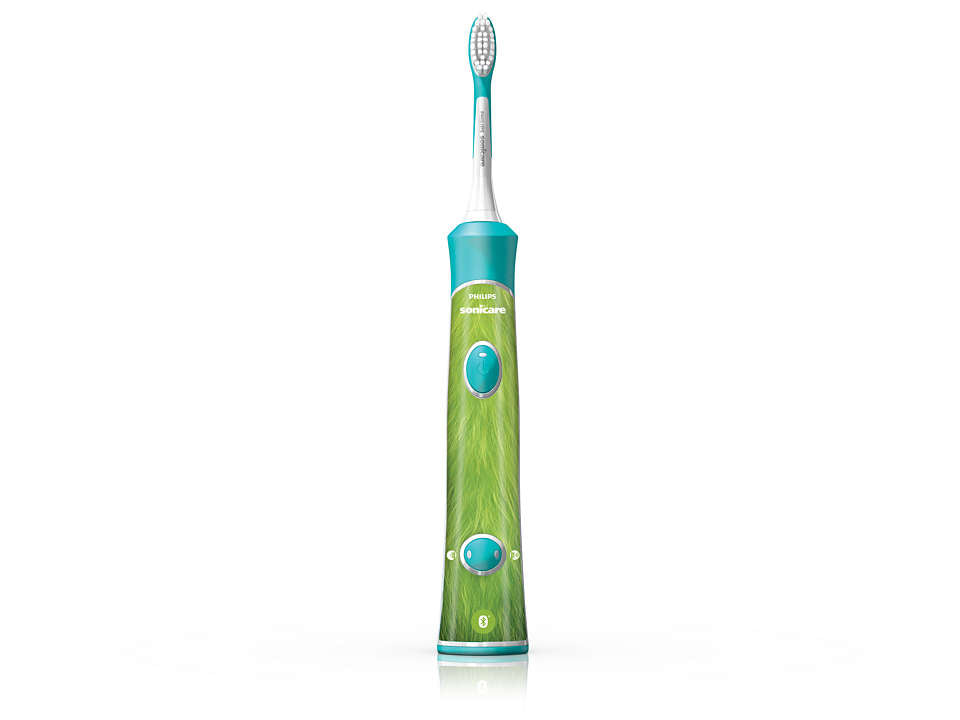 Sonicare zobu birste bērniem 3+ ar bluetooth un 8 maināmiem  dizainiem, zils HX6322/04