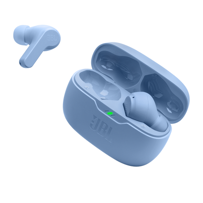JBL wave in-ear austiņas ar Bluetooth, zilas JBLWBEAMBLU