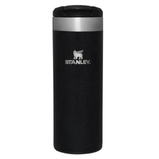Termokrūze STANLEY The AeroLight Transit Mug 0,47L melna - DomoTehnika