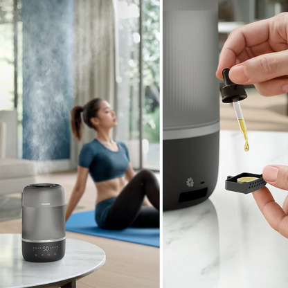 PHILIPS gaisa mitrinātājs, Ogles pelēks HU1510/03