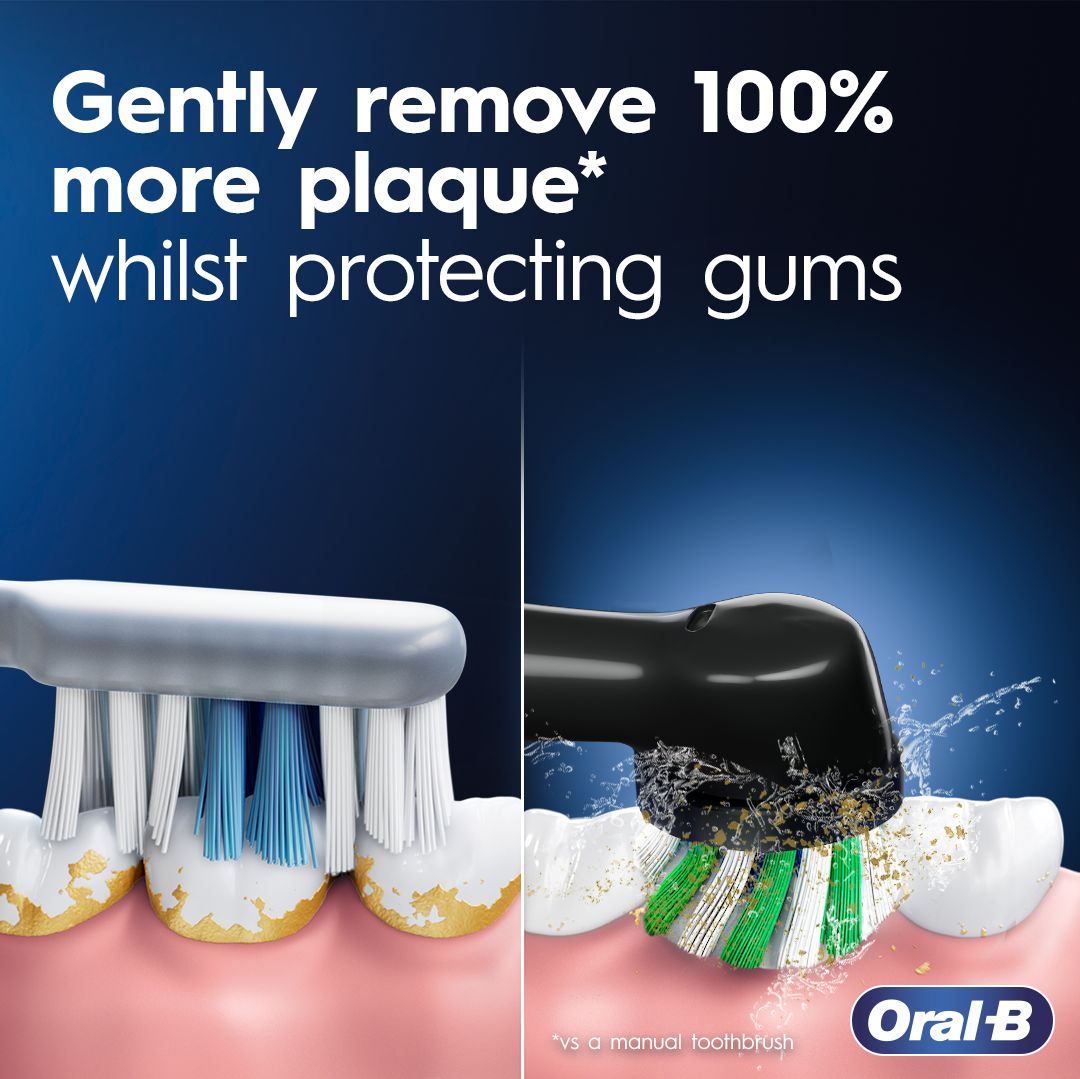 BRAUN el.zobu  birste Cross Action, zila D 305.513.3 Blue