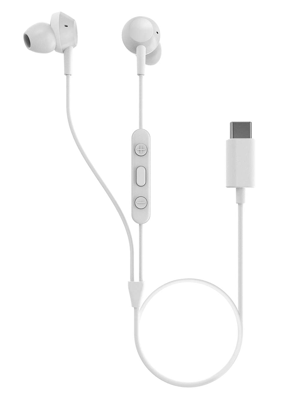 PHILIPS In-Ear austiņas ar mikrofonu, baltas TAE5008WT/00