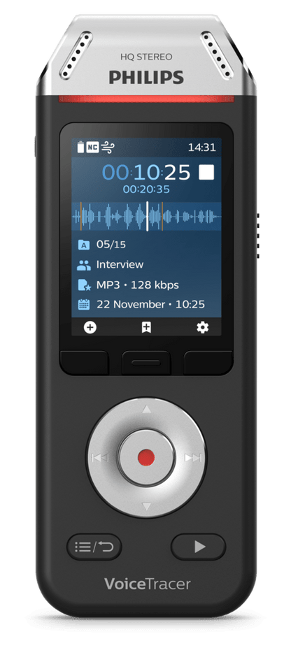PHILIPS diktafons, 8 GB DVT2110