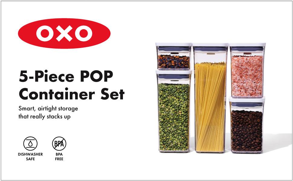 Pārtikas uzglabāšanas trauku komplekts OXO 5-PiecePOP Container Set 11235900 - DomoTehnika