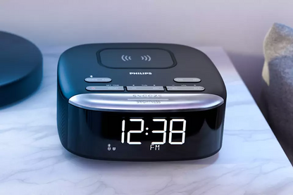 PHILIPS Radio pulkstenis, melns TAR7606/10
