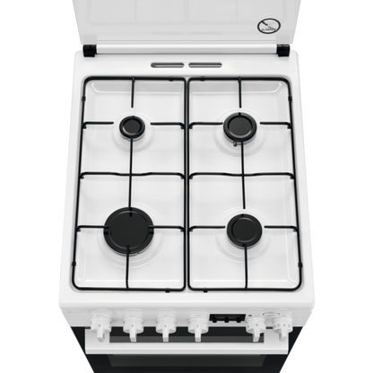 Gas stove with electric oven ELECTROLUX LKK560205W