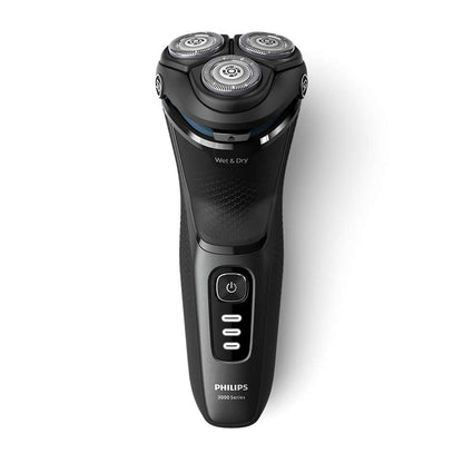 Philips Shaver Series 3000, Wet&amp; Dry skuveklis (lādējams), melns S3244/12