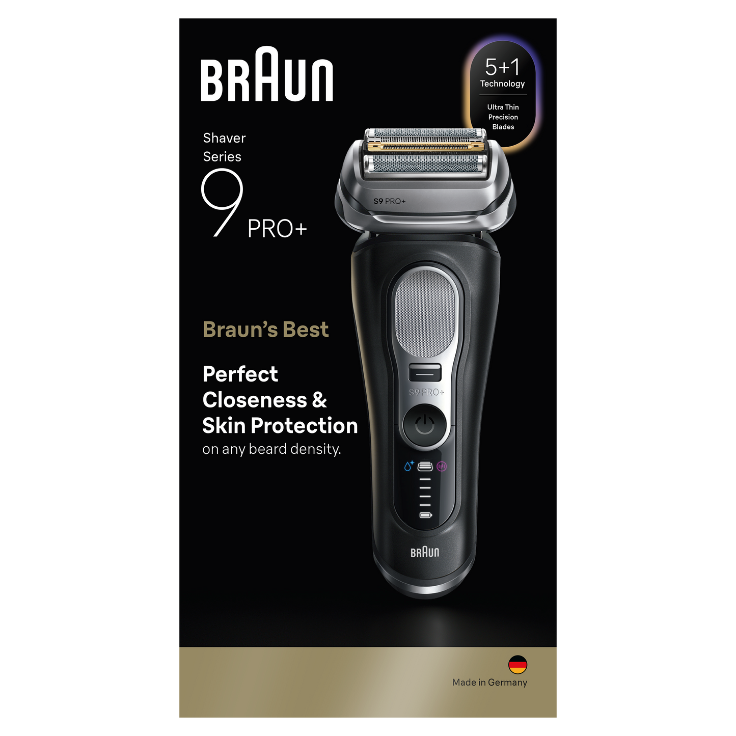 BRAUN bārdas skuveklis 9 Pro+, melns 9600s