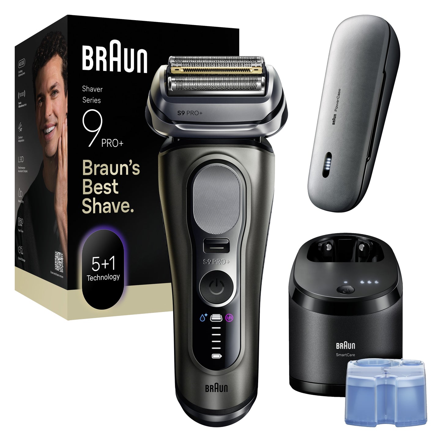 BRAUN bārdas skuveklis 9 Pro+, pelēks 9675CC