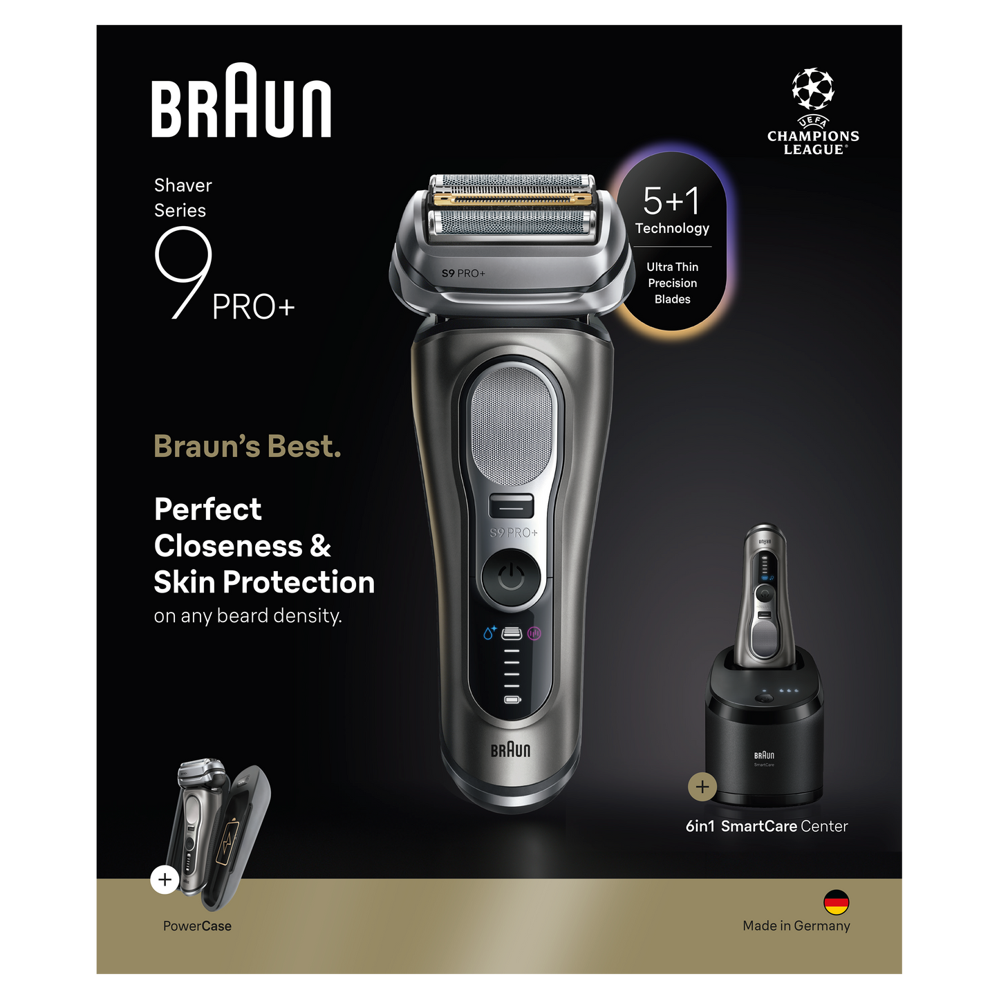 BRAUN bārdas skuveklis 9 Pro+, pelēks 9675CC