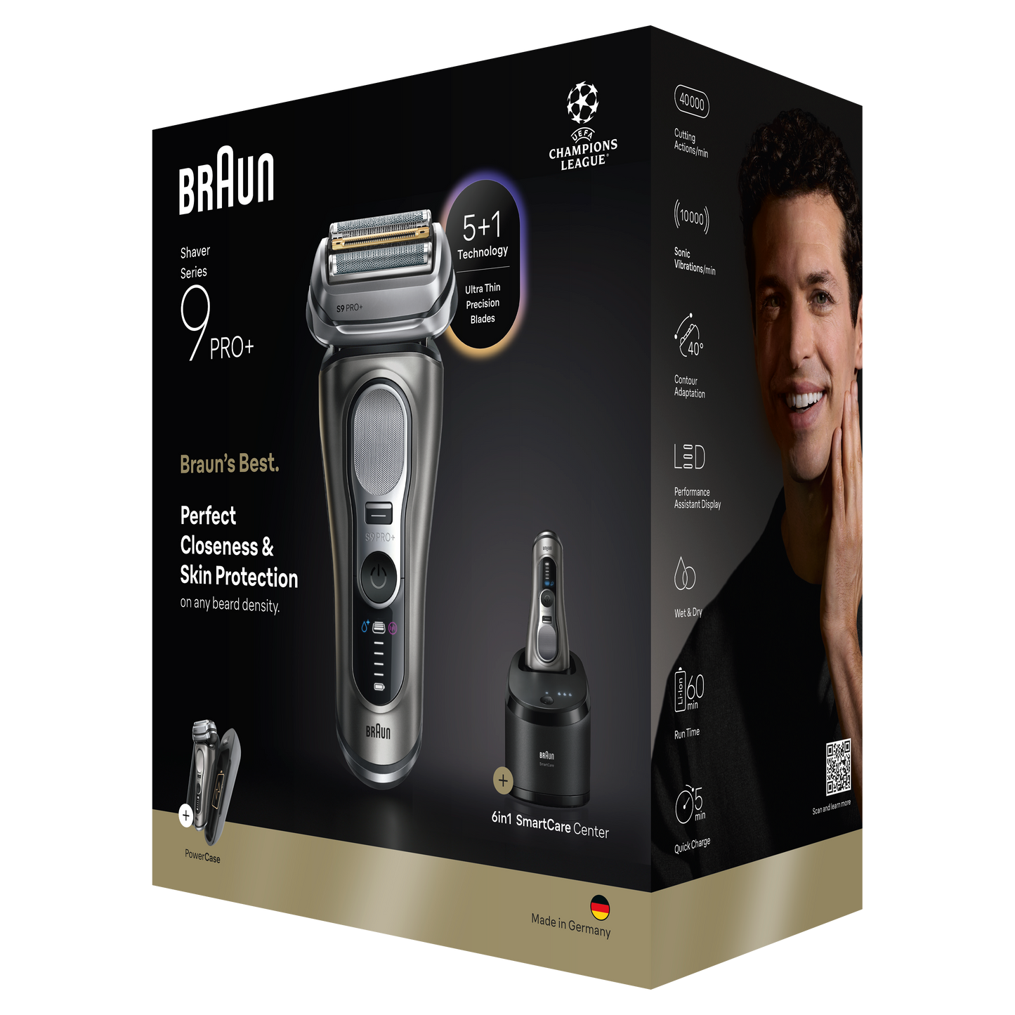 BRAUN bārdas skuveklis 9 Pro+, pelēks 9675CC