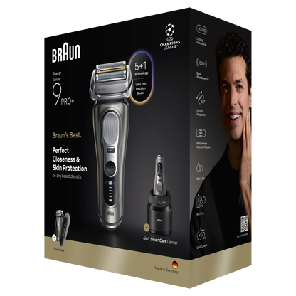 BRAUN bārdas skuveklis 9 Pro+, pelēks 9675CC