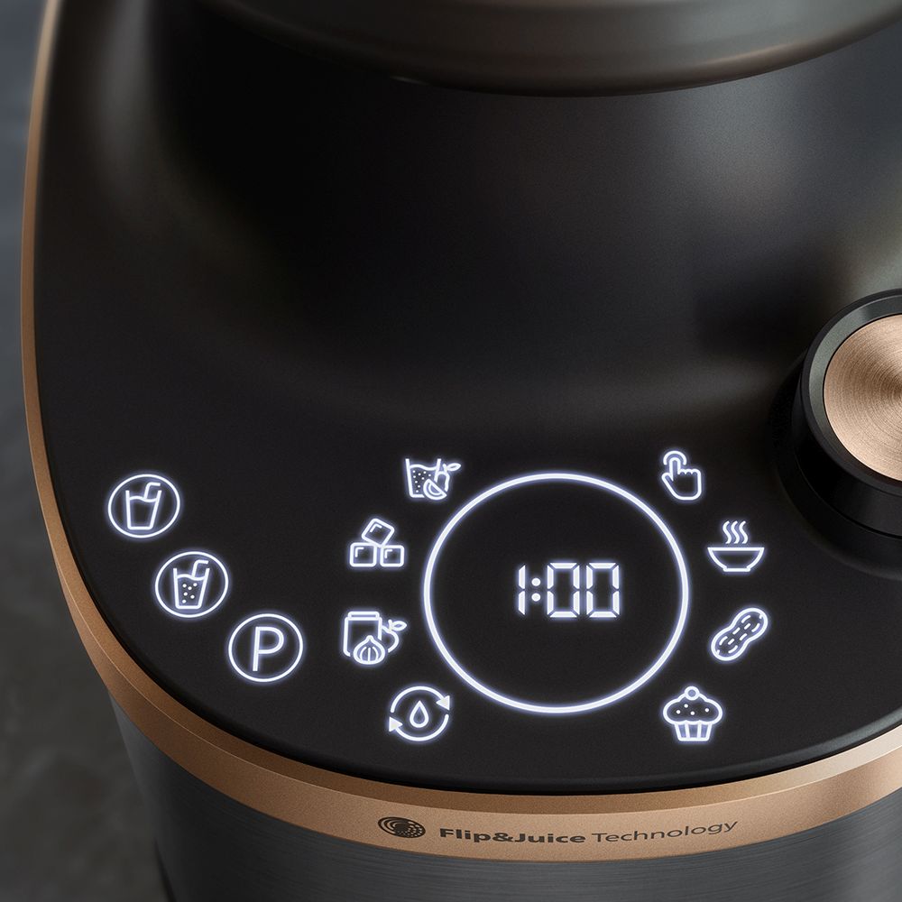 PHILIPS Flip&amp;Juice blenderis, 1500W, melna un metāliska HR3770/10