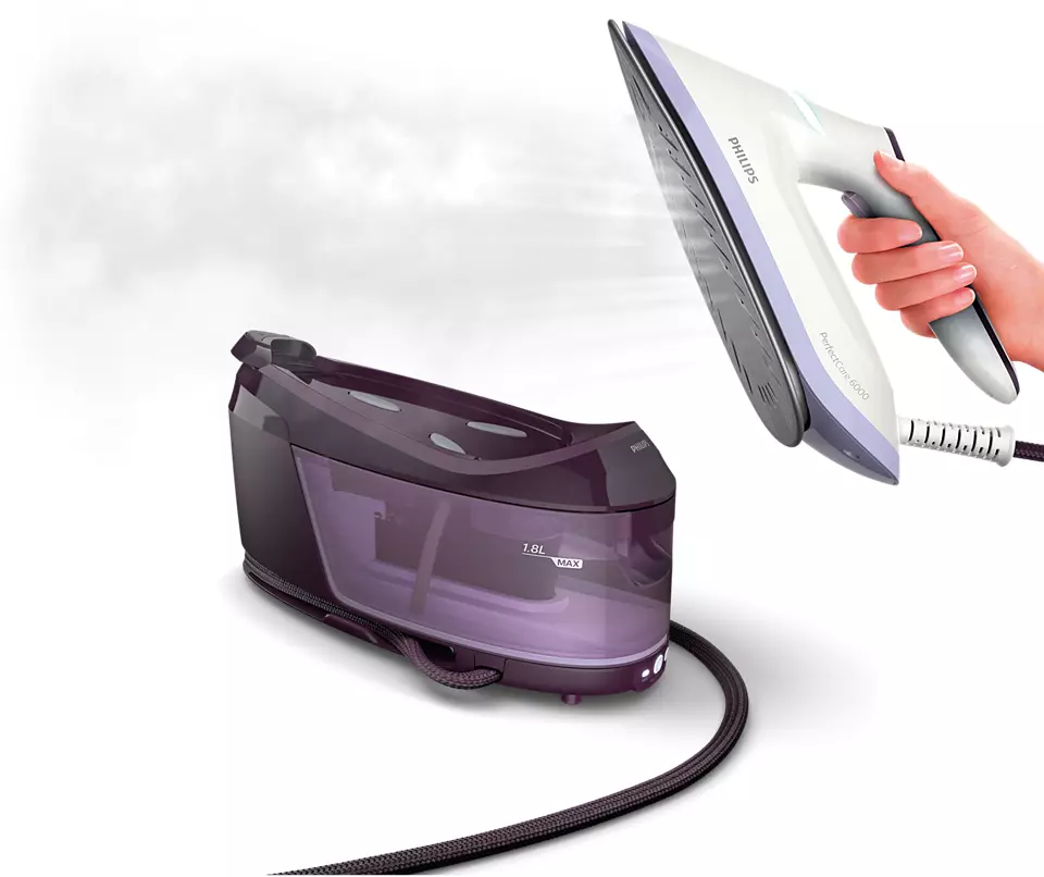 PHILIPS Perfect Care tvaika ģeneratora gludeklis, violets PSG6024/30