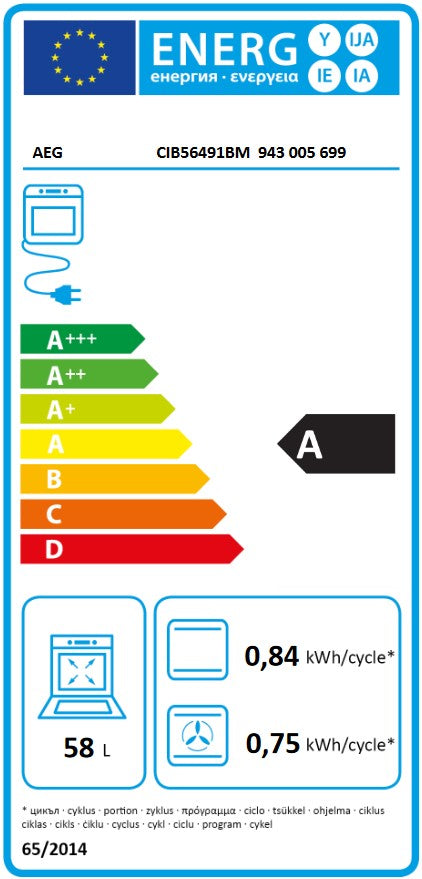 AEG indukcijas plīts, 50 cm, nerūsējoša tērauda CIB56491BM