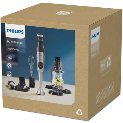 PHILIPS 5000 Series rokas blenderis, melns HR2684/00