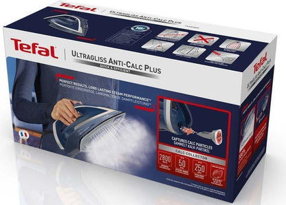 TEFAL Ultragliss Plus gludeklis, 2800W, zils FV6830E0