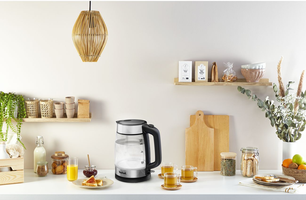 TEFAL tējkanna Double Layer, 1.7 L,caurspīdīga KI700830