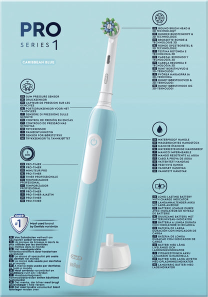 BRAUN el.zobu  birste Cross Action+ ceļojuma futrālis, zila D 305.513.3X