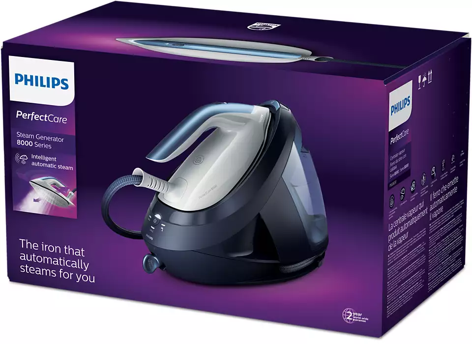 PHILIPS Perfect Care tvaika ģeneratora gludeklis, (zils) PSG8030/20
