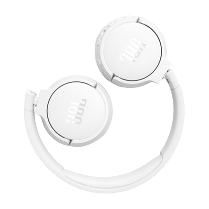 JBL on-ear bezvadu austiņas ar trokšņu  slāpēšanu, baltas JBLT670NCWHT