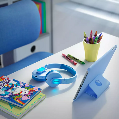 PHILIPS on-ear austiņas ar Bluetooth bērniem, zilas TAK4206BL/00