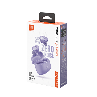 JBL in-ear austiņas ar Bluetooth, violetas JBLTBUDSPUR